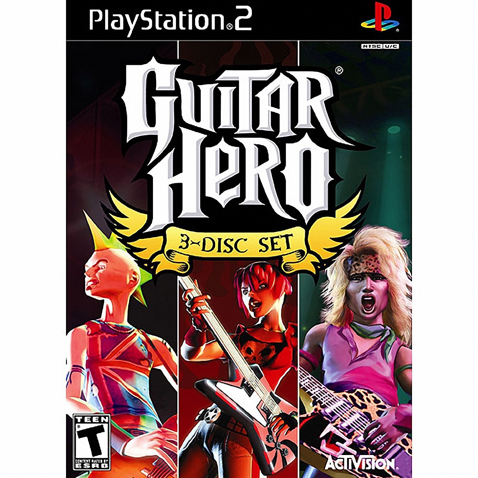 PS2: GUITAR HERO - 3 DISC SET (NEW) PS2: GUITAR HERO - 3 DISC SET (NEW)
